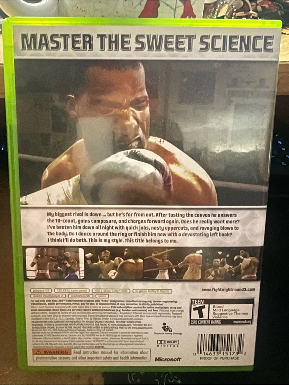 Microsoft Xbox 360 Fight Night Round 3 - Neon Green Case